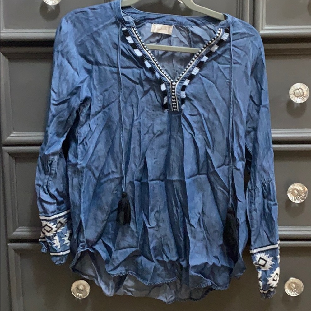 Denim top